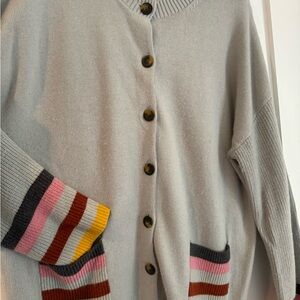 Boden Women’s Sweater. Super soft! Like New. Gray blue. US 14. Cozy.